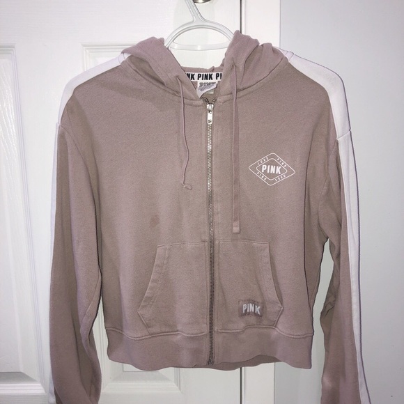 VS PINK nude zip up XS - Picture 1 of 3